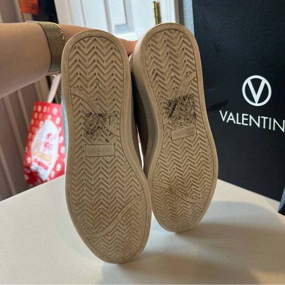 VALENTINO by Mario Valentino Ronald Logo Leather Sneakers in Grey - Picture 11 of 14